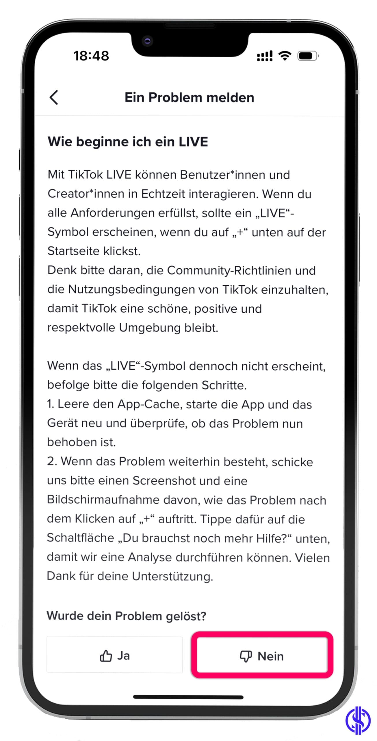 TikTok live gehen Anleitung Schritt 6