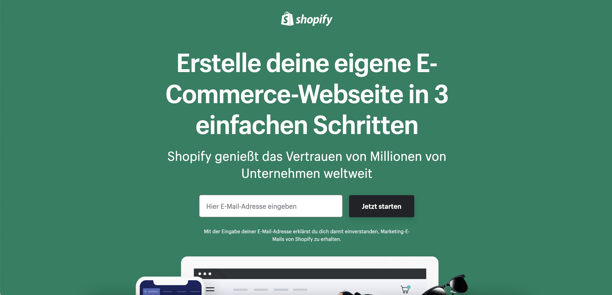 Shopify Startseite