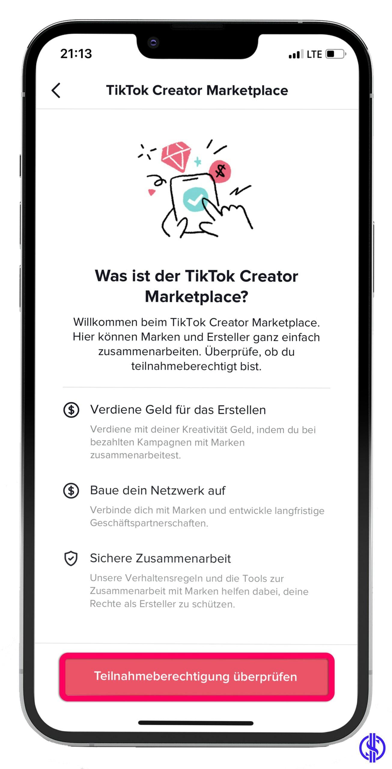 TikTok Creator Marketplace beitreten Schritt 5