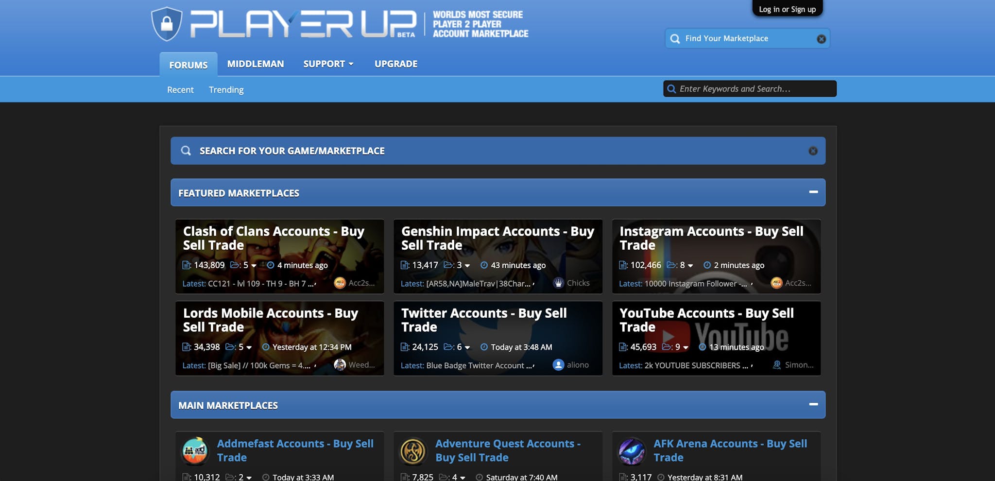 TikTok Account verkaufen auf PlayerUp